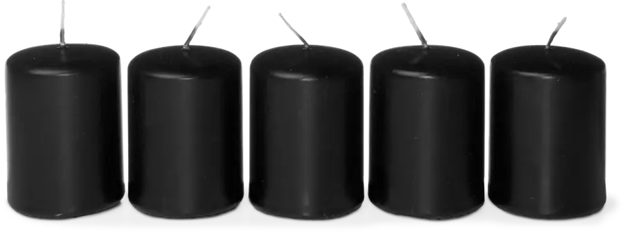 Bold candles black